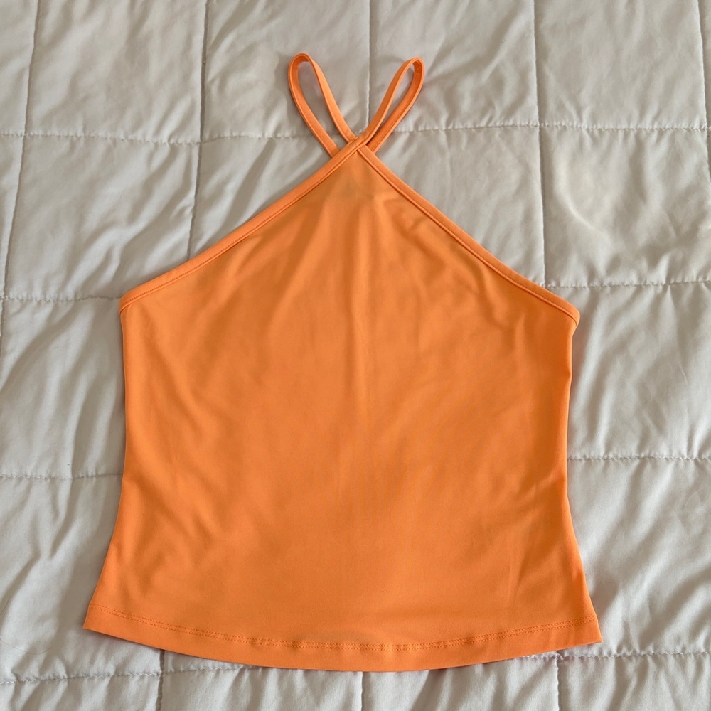 Orange Dynamite Halter Neck Top